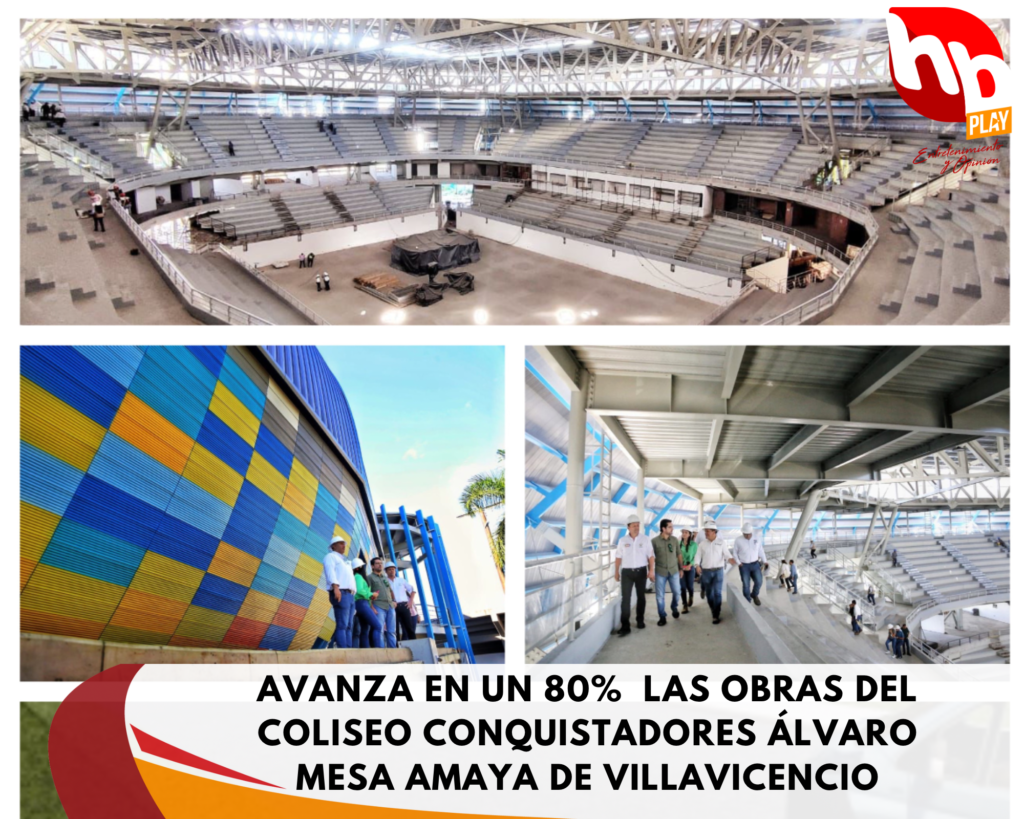 Avanza en un 80 las obras del Coliseo Conquistadores Álvaro Mesa Amaya